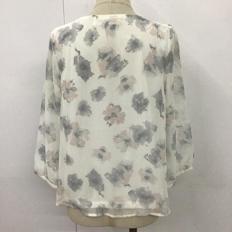 ミッシュマッシュ MISCH MASCH カットソー 長袖 長袖カットソー クルーネックカットソー ロングスリーブカットソー プリント M プリント 白 / ホワイト /  レディース USED 古着 中古 10104420