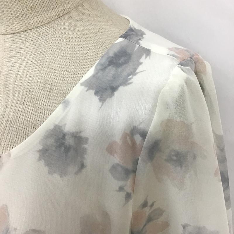 ミッシュマッシュ MISCH MASCH カットソー 長袖 長袖カットソー クルーネックカットソー ロングスリーブカットソー プリント M プリント 白 / ホワイト /  レディース USED 古着 中古 10104420