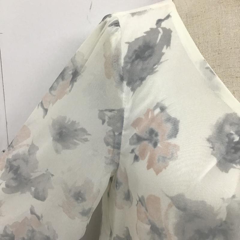 ミッシュマッシュ MISCH MASCH カットソー 長袖 長袖カットソー クルーネックカットソー ロングスリーブカットソー プリント M プリント 白 / ホワイト /  レディース USED 古着 中古 10104420