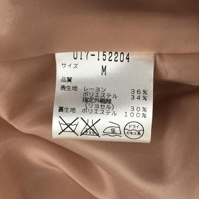ナチュラルビューティーベーシック NATURAL BEAUTY BASIC ジャケット、上着 ジャケット、ブレザー 017-152204 Aラインノーカラーコート ノーカラージャケット アウター M 無地 桃 / ピンク / レディース USED 古着 中古 10104422