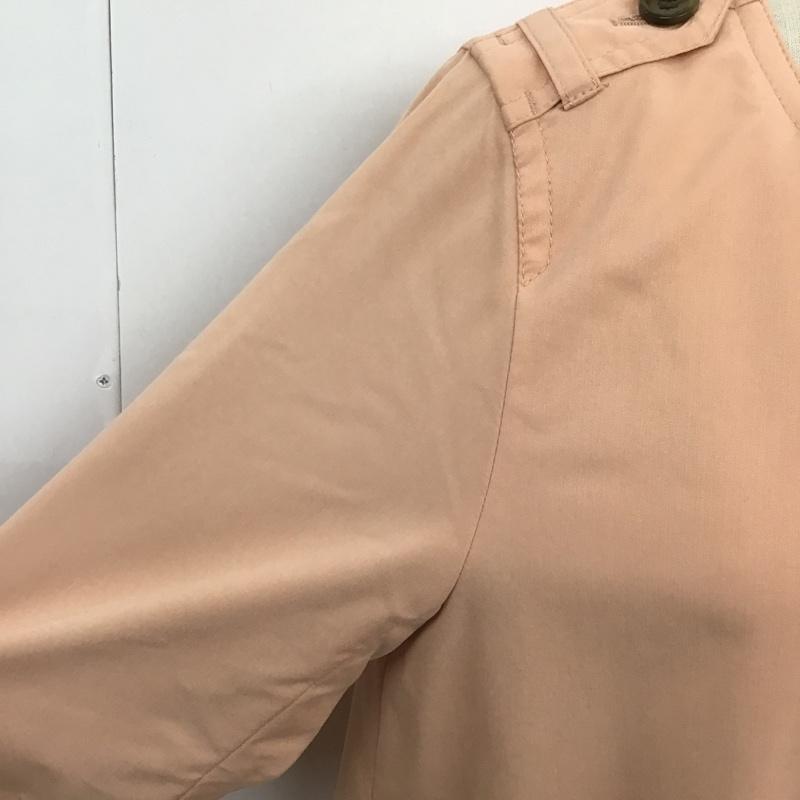 ナチュラルビューティーベーシック NATURAL BEAUTY BASIC ジャケット、上着 ジャケット、ブレザー 017-152204 Aラインノーカラーコート ノーカラージャケット アウター M 無地 桃 / ピンク / レディース USED 古着 中古 10104422