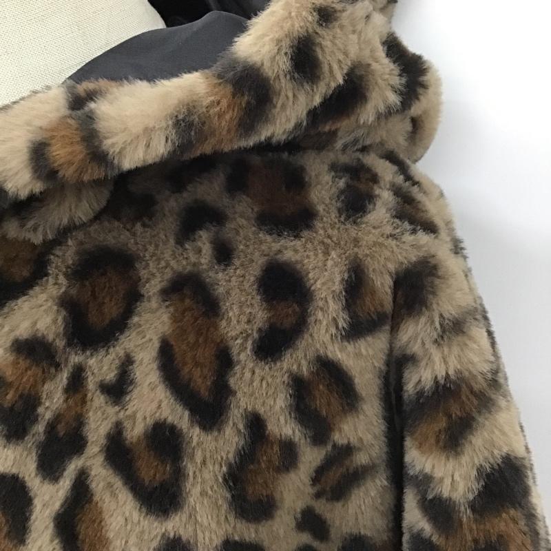 エックスガール X-girl ジャケット、上着 ジャンパー、ブルゾン 105214021002 FAUXFURMONSTERPARKA ジップアップジャケット アウター S ヒョウ柄・レオパード柄 茶 / ブラウン / レディース USED 古着 中古 10104424