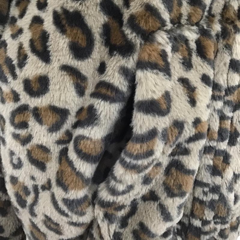 エックスガール X-girl ジャケット、上着 ジャンパー、ブルゾン 105214021002 FAUXFURMONSTERPARKA ジップアップジャケット アウター S ヒョウ柄・レオパード柄 茶 / ブラウン / レディース USED 古着 中古 10104424