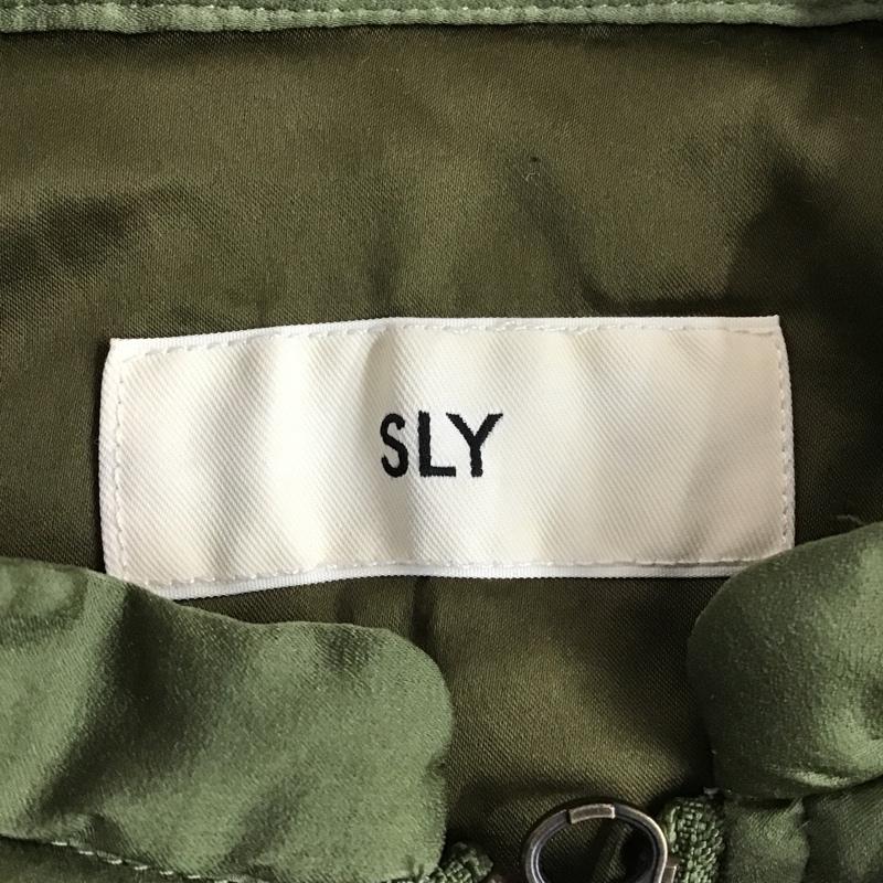 スライ SLY ジャケット、上着 ジャンパー、ブルゾン 030ASW30-0230 刺繍ブルゾン ジャンパー ジップアップジャケット FREE 刺繍 X 花柄 カーキ / カーキ / レディース USED 古着 中古 10104428