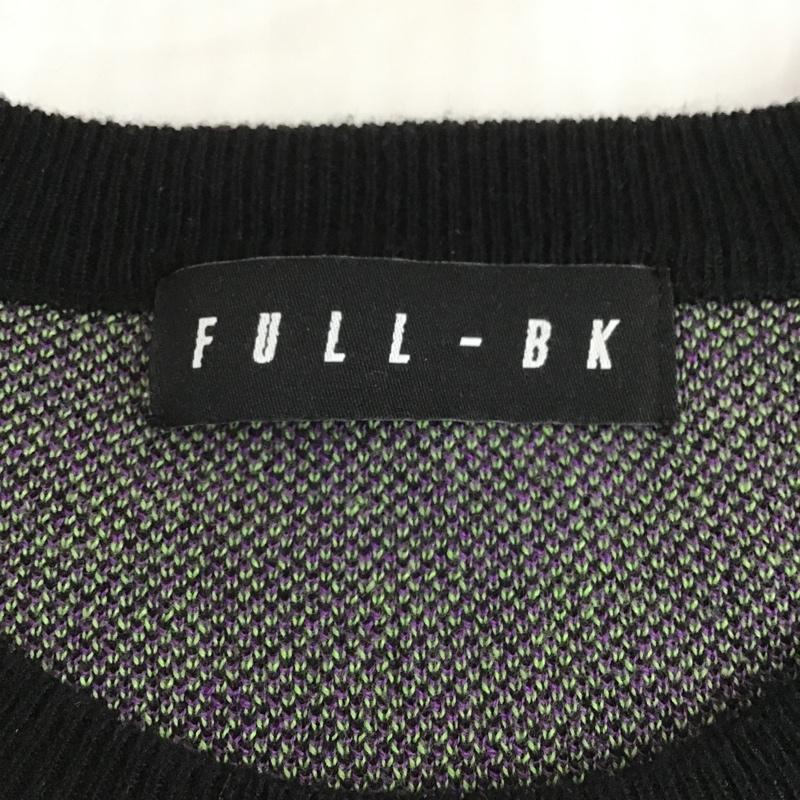 フルビーケー FULL-BK ニット、セーター 長袖 90864456 SKOFIREKNIT 長袖ニット プリントセーター 長袖ニットカットソー プリント 黒 / ブラック / X 紫 / パープル / X 緑 / グリーン / メンズ USED 古着 中古 10104430