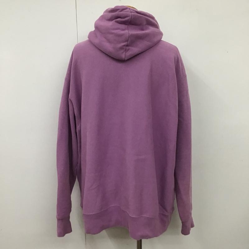 チャンピオン Champion パーカー 長袖 長袖パーカー スウェット プルオーバー 裏起毛 古着 XXL ロゴ、文字 紫 / パープル / メンズ USED 古着 中古 10104435