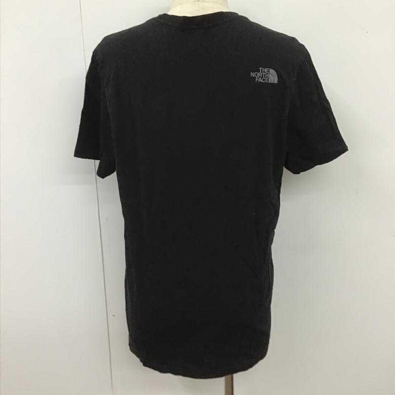ザノースフェイス THE NORTH FACE Tシャツ 半袖 半袖カットソー プリントTシャツ クルーネックカットソー L ロゴ、文字 黒 / ブラック / メンズ USED 古着 中古 10104442