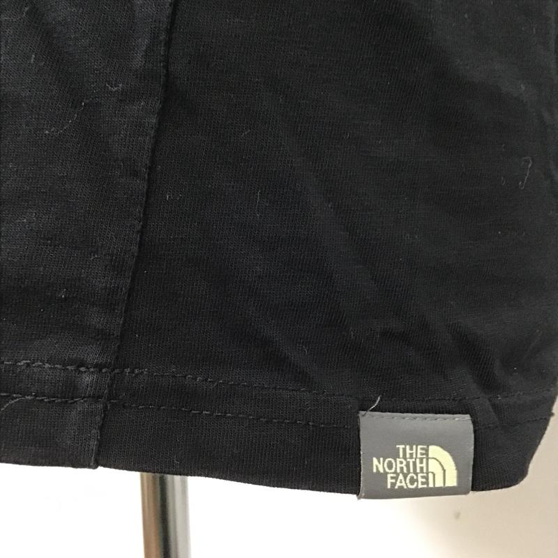 ザノースフェイス THE NORTH FACE Tシャツ 半袖 半袖カットソー プリントTシャツ クルーネックカットソー L ロゴ、文字 黒 / ブラック / メンズ USED 古着 中古 10104442