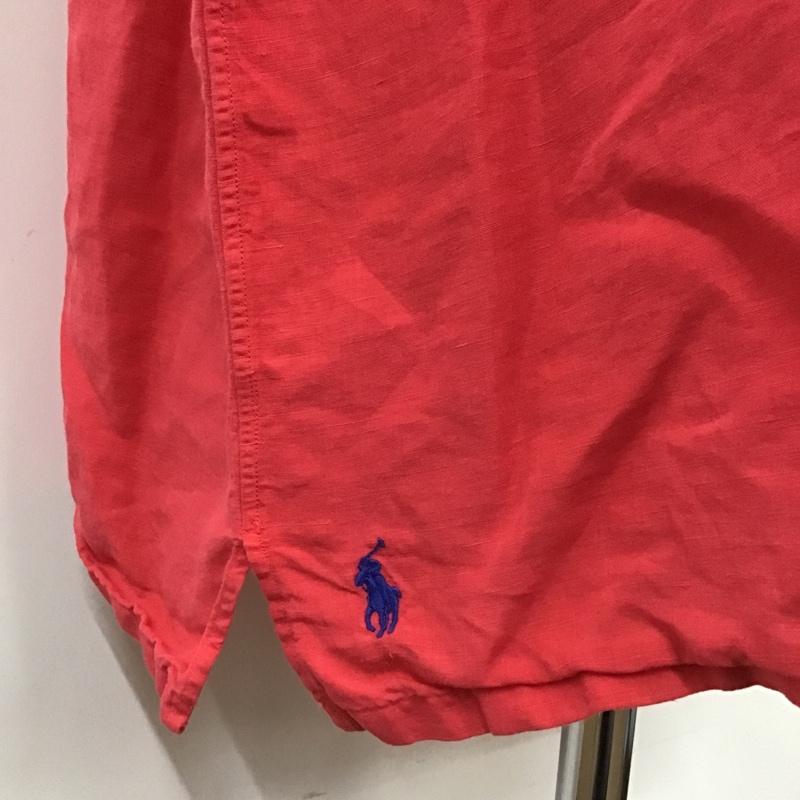ポロラルフローレン POLO RALPH LAUREN シャツ、ブラウス 半袖 半袖シャツ カラーシャツ 半袖カットソー 無地 桃 / ピンク / メンズ USED 古着 中古 10104448