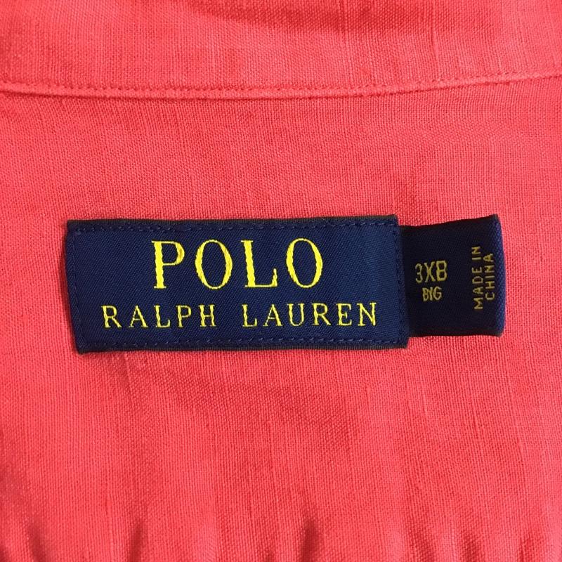 ポロラルフローレン POLO RALPH LAUREN シャツ、ブラウス 半袖 半袖シャツ カラーシャツ 半袖カットソー 無地 桃 / ピンク / メンズ USED 古着 中古 10104448