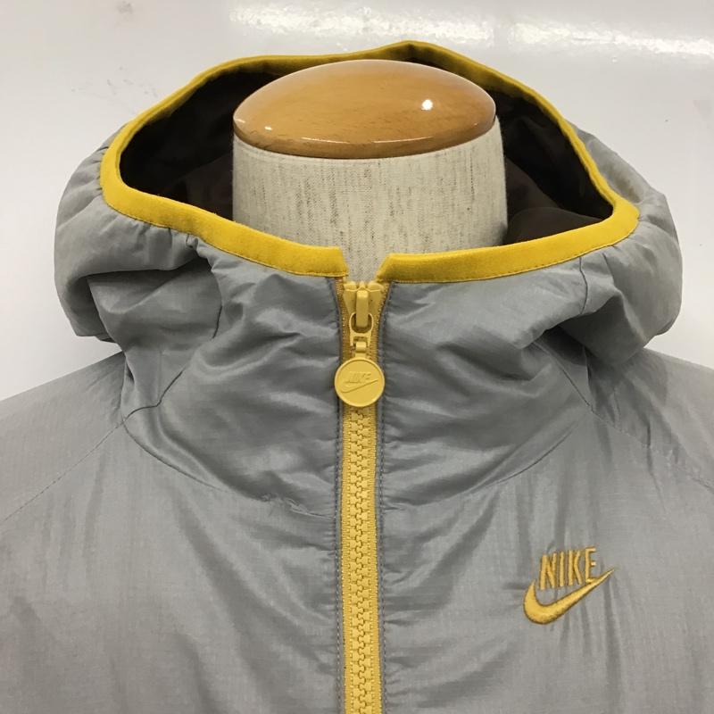ナイキ NIKE ジャケット、上着 ジャンパー、ブルゾン 334933-200 SUPERWINDRUNNERFILLJKT ジップアップジャケット パーカー 00s M ロゴ、文字 茶 / ブラウン / X 灰 / グレー / X 黄 / イエロー / メンズ USED 古着 中古 10104459