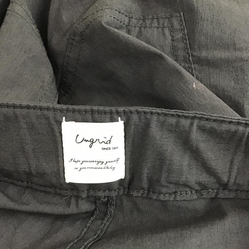 アングリッド Ungrid パンツ ワークパンツ、ペインターパンツ 112230754801 ミリタリーボリュームパンツ FREE 無地 チャコールグレー / チャコールグレー /  レディース USED 古着 中古 10104475