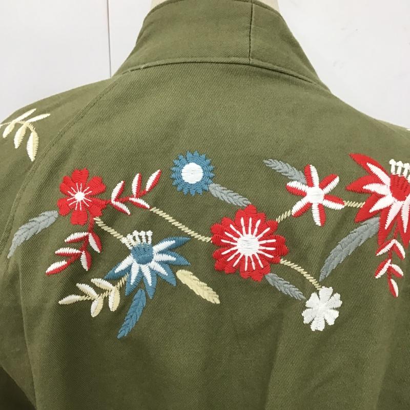 スライ SLY コート コート一般 030ASA30-0070 FLORAL LEI MILITARY GOWN 0 刺繍 カーキ / カーキ / レディース USED 古着 中古 10104477