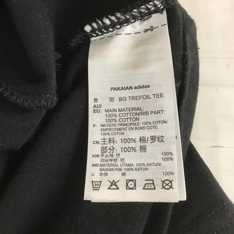 アディダス adidas Tシャツ 半袖 FM9904 BIG TREFOIL BOXY TEE XS プリント 黒 / ブラック / メンズ USED 古着 中古 10104501