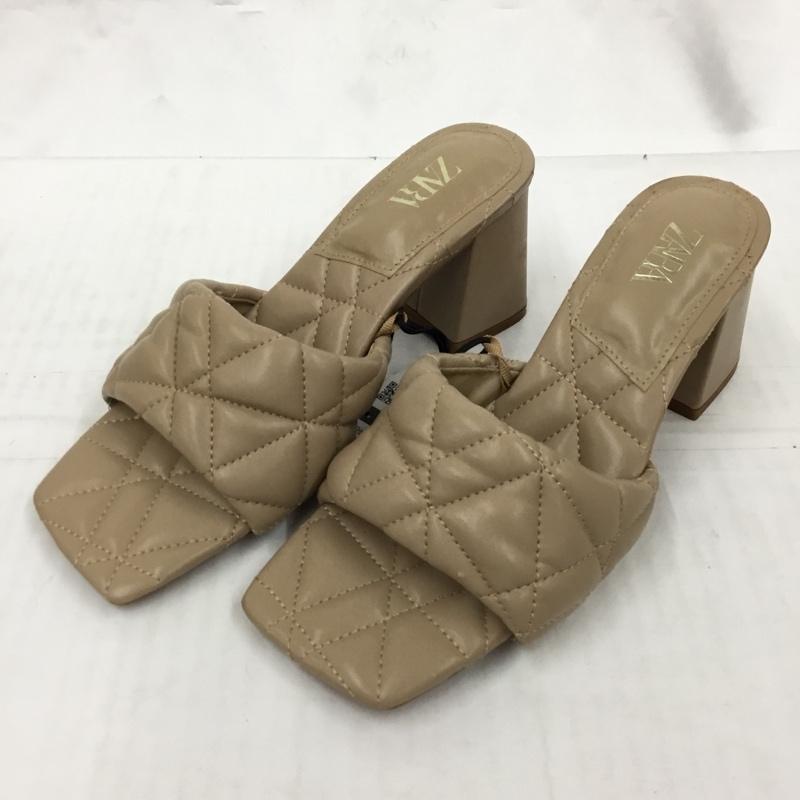 ザラ ZARA ミュール ミュール 2309 810 098 キルティング サンダル 24cm 24.0cm 無地 ベージュ / ベージュ / レディース USED 古着 中古 10104510
