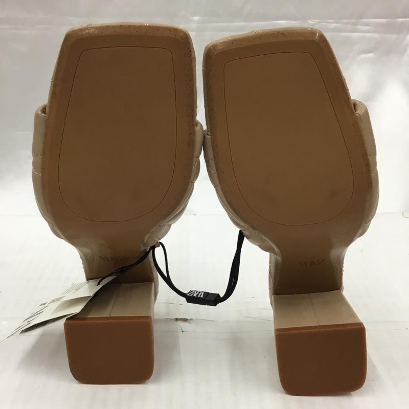 ザラ ZARA ミュール ミュール 2309 810 098 キルティング サンダル 24cm 24.0cm 無地 ベージュ / ベージュ / レディース USED 古着 中古 10104510