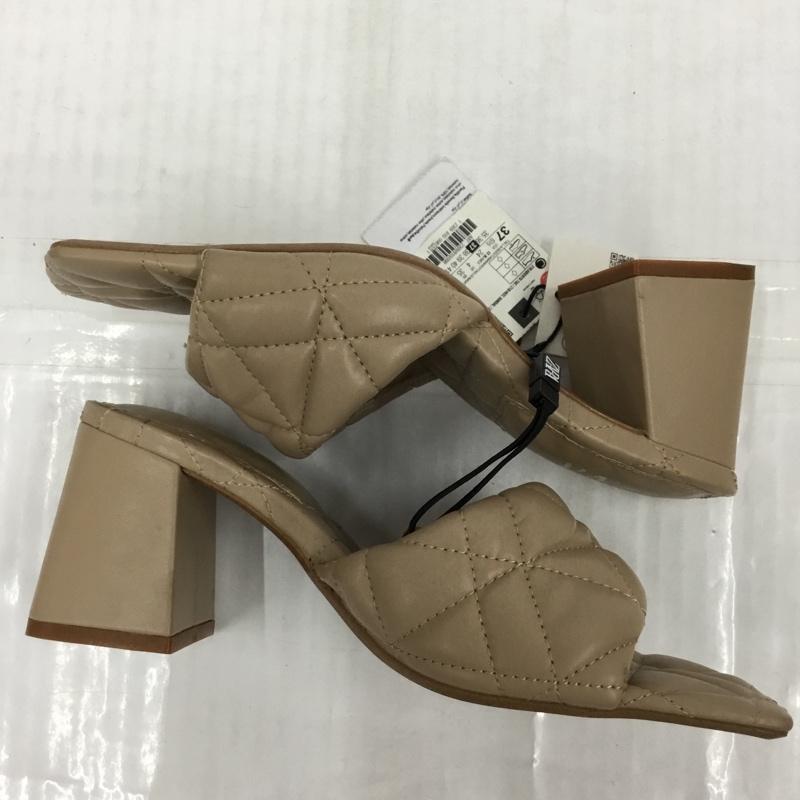 ザラ ZARA ミュール ミュール 2309 810 098 キルティング サンダル 24cm 24.0cm 無地 ベージュ / ベージュ / レディース USED 古着 中古 10104510