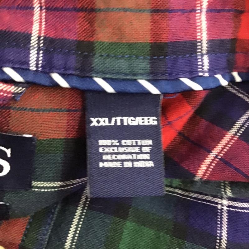 チャップス CHAPS シャツ、ブラウス 長袖 チェックシャツ XXL チェック マルチカラー / マルチカラー / メンズ USED 古着 中古 10104515