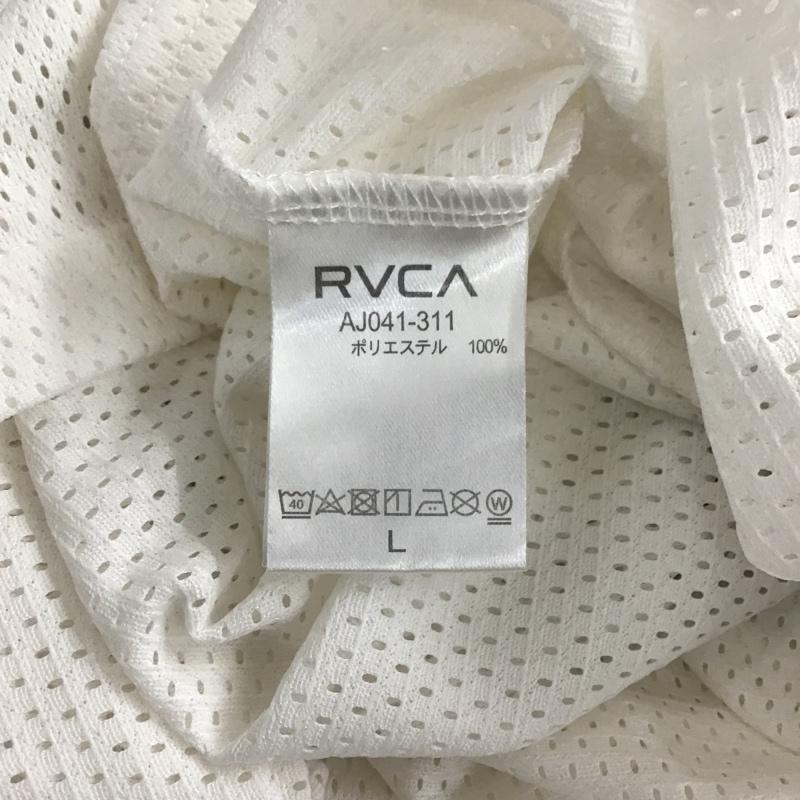 ルーカ RVCA Tシャツ 半袖 メッシュ L プリント X ロゴ、文字 白 / ホワイト / メンズ USED 古着 中古 10104531