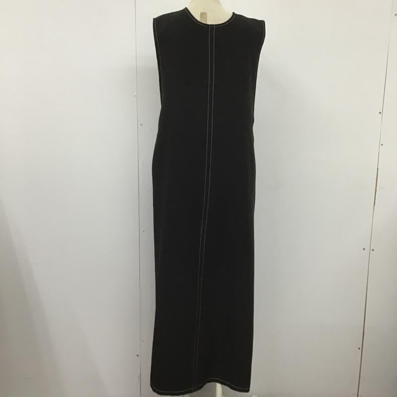リエディ Re:EDIT ジャンパースカート ジャンパースカート ワンピース L 無地 黒 / ブラック / レディース USED 古着 中古 10104534