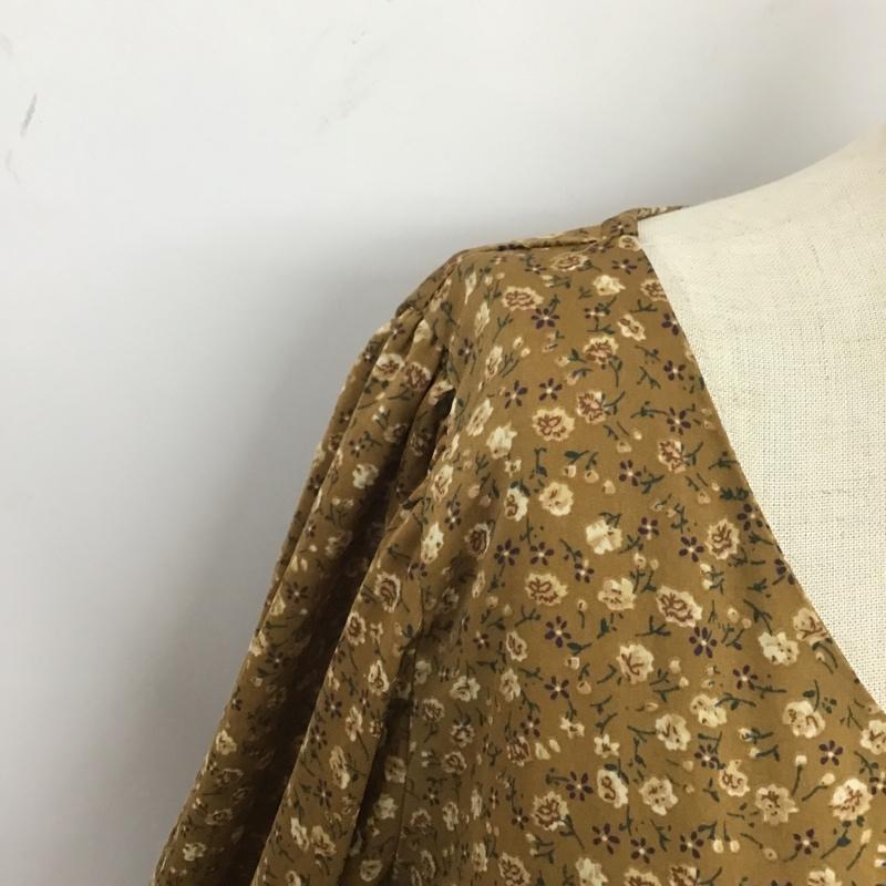ダブルクローゼット w closet ワンピース ロングスカート 小花柄 FREE 花柄 マスタード / マスタード / レディース USED 古着 中古 10104540