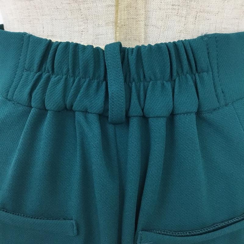 アズールバイマウジー AZUL BY MOUSSY パンツ スラックス 250FAT31-162G RELAX SIDE LINE PANTS M 無地 緑 / グリーン /  レディース USED 古着 中古 10104559