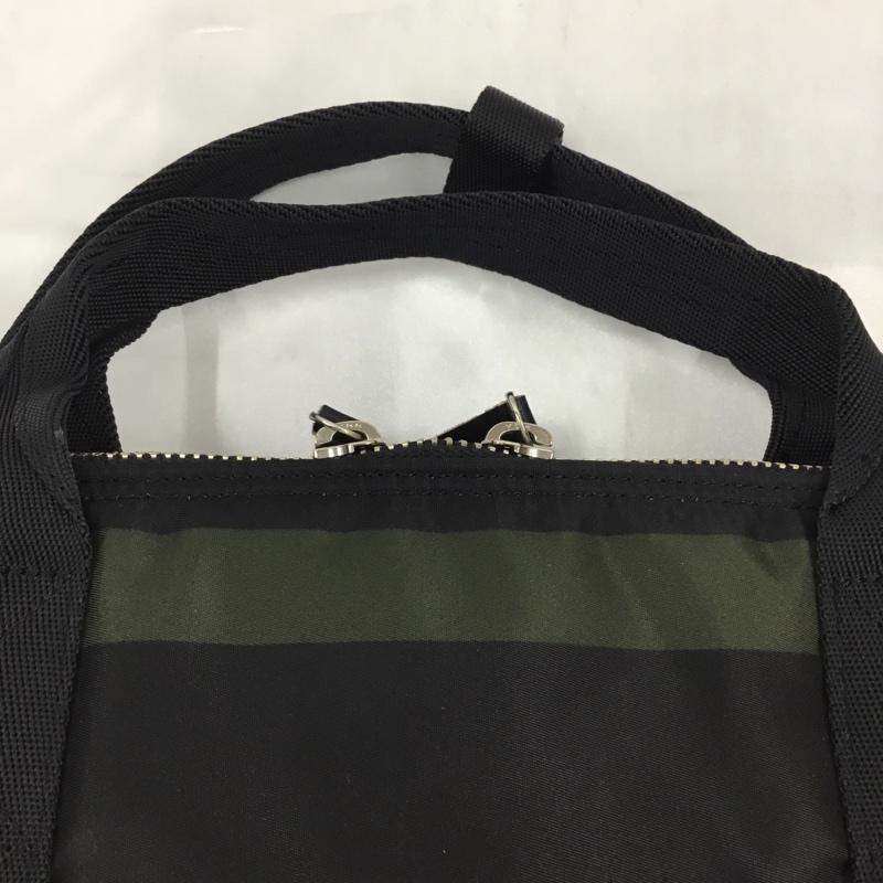 ポーター PORTER リュックサック、デイパック リュックサック、デイバッグ MARNI 2WAY TOTE BAG タグ付き ロゴ、文字 黒 / ブラック / X 黄 / イエロー / X カーキ / カーキ / メンズ USED 古着 中古 10104562