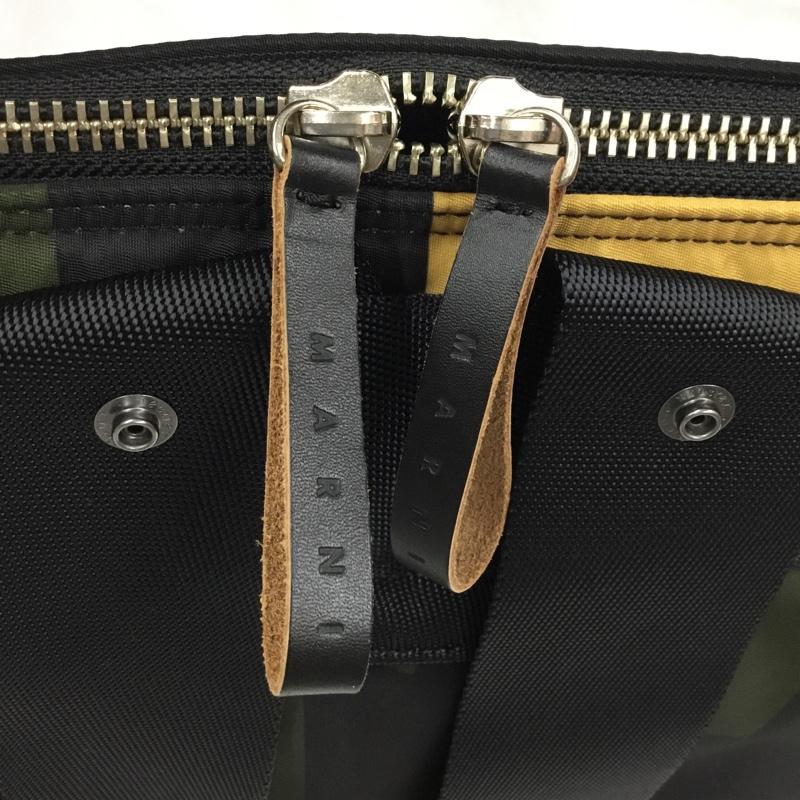 ポーター PORTER リュックサック、デイパック リュックサック、デイバッグ MARNI 2WAY TOTE BAG タグ付き ロゴ、文字 黒 / ブラック / X 黄 / イエロー / X カーキ / カーキ / メンズ USED 古着 中古 10104562