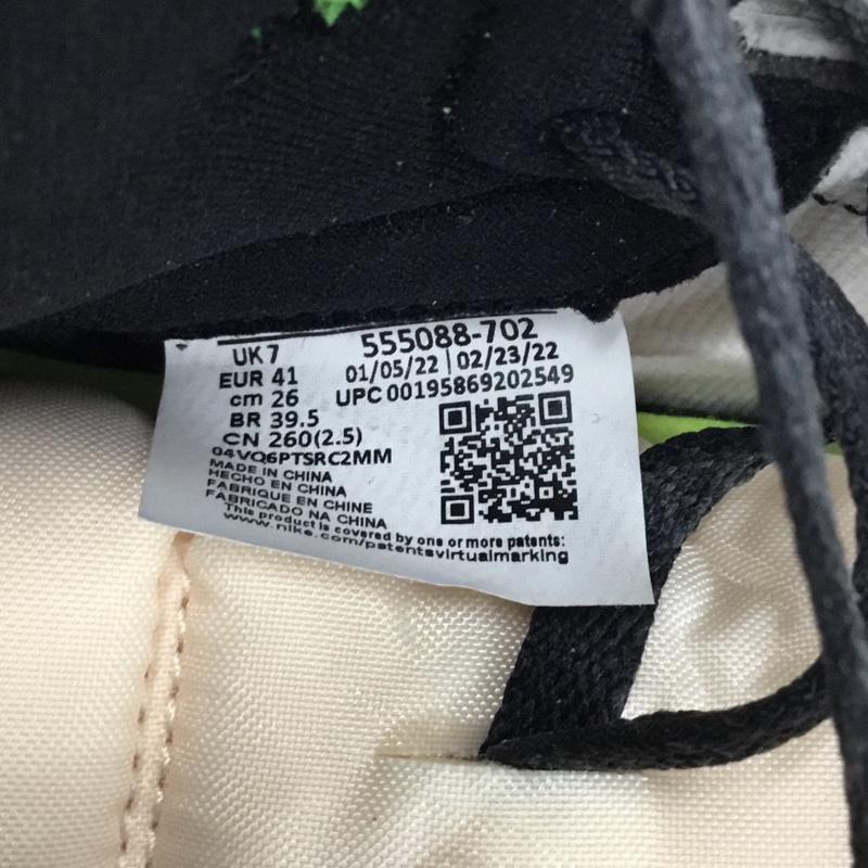ナイキ NIKE スニーカー スニーカー 555088-702 AIR JORDAN 1 RETRO HIGH OG 26cm 箱有 26.0cm ロゴ、文字 黒 / ブラック / X 黄 / イエロー / メンズ USED 古着 中古 10104565