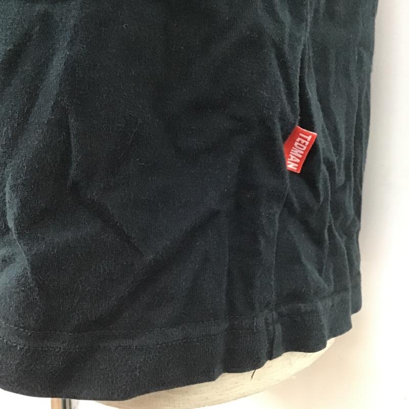 テッドマン TEDMAN Tシャツ 長袖 長袖カットソー クルーネックカットソー ロングスリーブカットソー プリントTシャツ 46 プリント 黒 / ブラック / メンズ USED 古着 中古 10104569