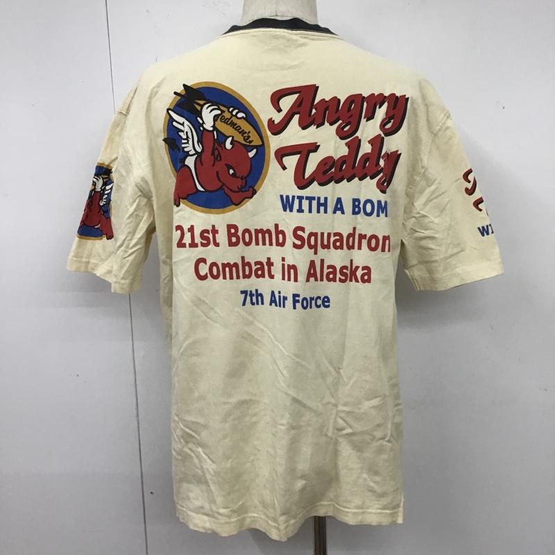 テッドマン TEDMAN Tシャツ 半袖 半袖カットソー プリントTシャツ クルーネックカットソー 46 プリント ベージュ / ベージュ / メンズ USED 古着 中古 10104570