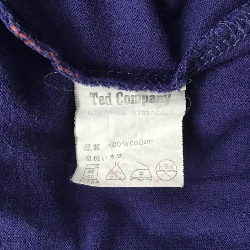 テッドマン TEDMAN Tシャツ 半袖 半袖カットソー プリントTシャツ クルーネックカットソー 46 プリント 紺 / ネイビー / メンズ USED 古着 中古 10104573