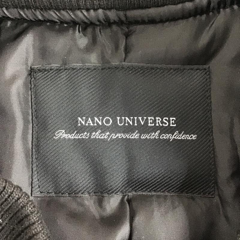 ナノユニバース nano・universe ジャケット、上着 ジャンパー、ブルゾン 668-2112203 ライナーチェスターコート ジップアップジャケット アウター L 無地 黒 / ブラック / メンズ USED 古着 中古 10104579