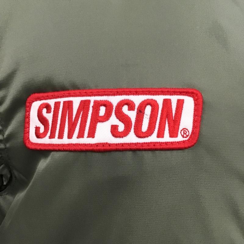シンプソン SIMPSON ジャケット、上着 ジャンパー、ブルゾン ジップアップジャケット ナイロンジャケット ミリタリージャケット L プリント カーキ / カーキ / レディース USED 古着 中古 10104582