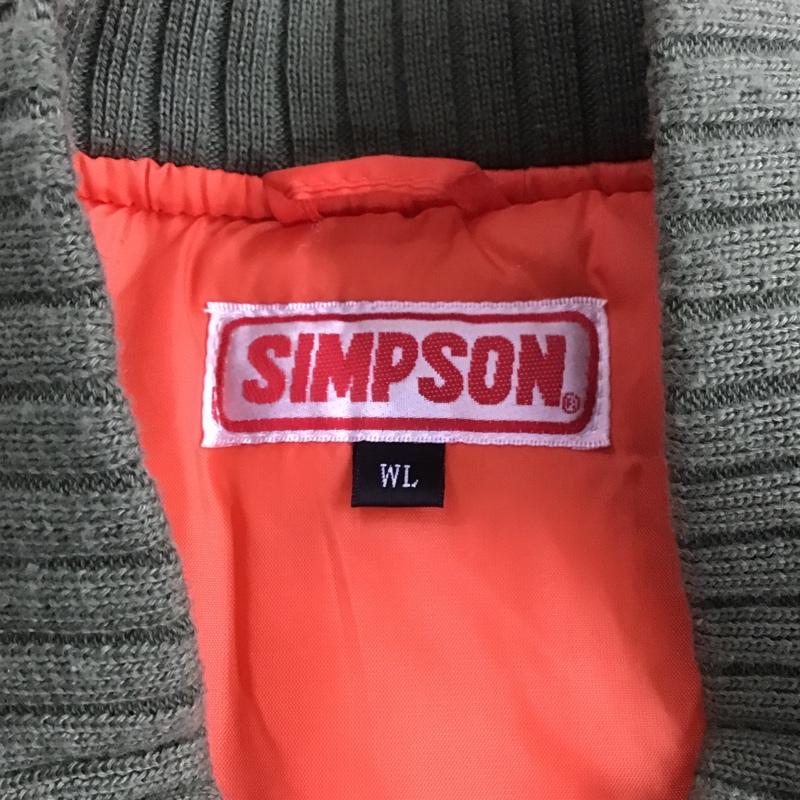 シンプソン SIMPSON ジャケット、上着 ジャンパー、ブルゾン ジップアップジャケット ナイロンジャケット ミリタリージャケット L プリント カーキ / カーキ / レディース USED 古着 中古 10104582