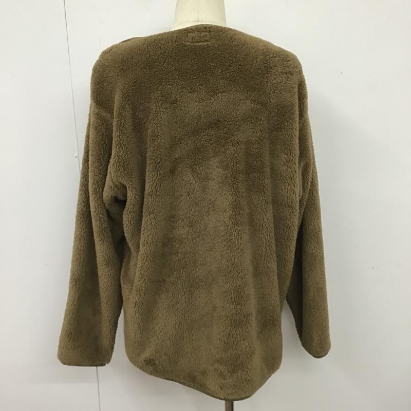 ユニクロ UNIQLO カットソー 長袖 341-423111 UNIQLO×EngineeredGarments スウェット 長袖カットソー フリース XL 無地 ベージュ / ベージュ / メンズ USED 古着 中古 10104589
