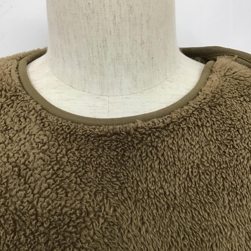 ユニクロ UNIQLO カットソー 長袖 341-423111 UNIQLO×EngineeredGarments スウェット 長袖カットソー フリース XL 無地 ベージュ / ベージュ / メンズ USED 古着 中古 10104589