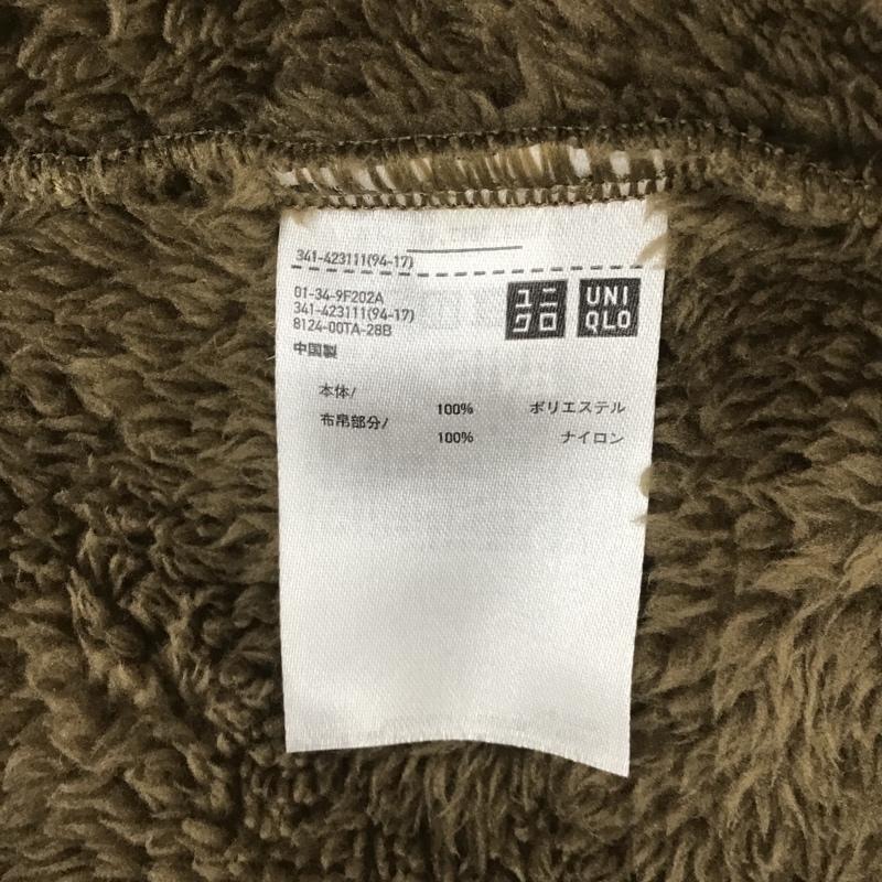 ユニクロ UNIQLO カットソー 長袖 341-423111 UNIQLO×EngineeredGarments スウェット 長袖カットソー フリース XL 無地 ベージュ / ベージュ / メンズ USED 古着 中古 10104589