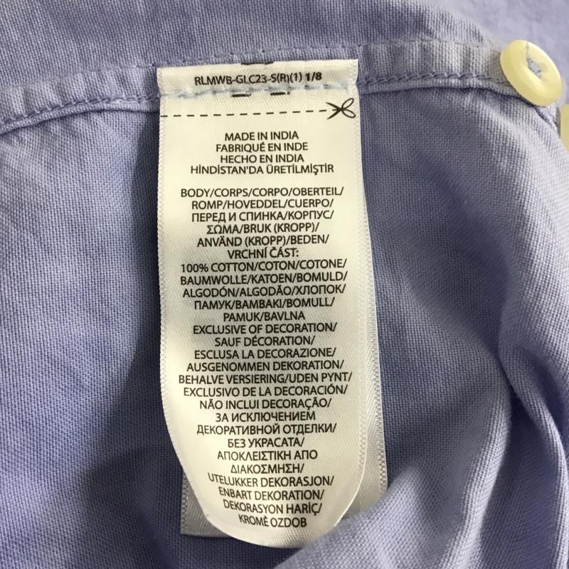 ラルフローレン RALPHLAUREN シャツ、ブラウス 長袖 ボタンダウンシャツ XS 無地 水色 / ライトブルー / メンズ USED 古着 中古 10104601
