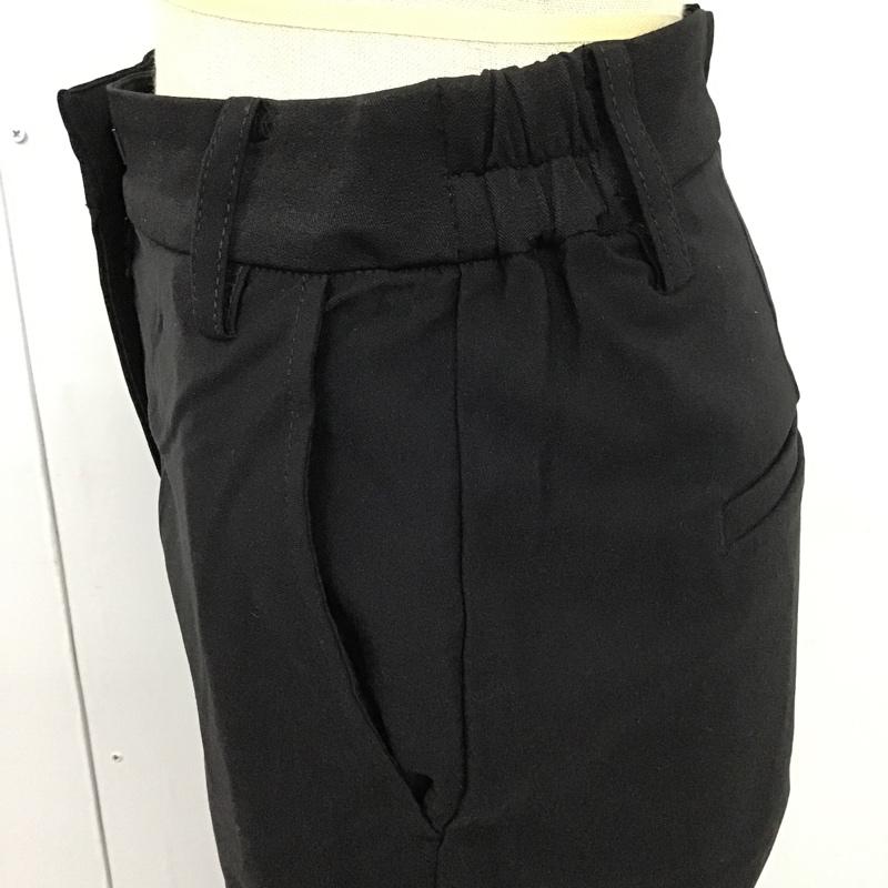 センスオブプレイス SENSEOFPLACE パンツ スラックス AA34-24B001 ストレッチスリムテーパードパンツ カジュアルパンツ M 無地 黒 / ブラック /  レディース USED 古着 中古 10104603