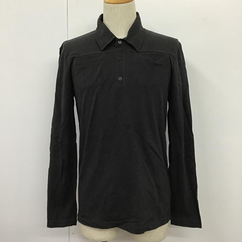 コスチュームナショナル CoSTUME NATIONAL ポロシャツ 長袖 S 無地 黒 / ブラック / メンズ USED 古着 中古 10104612