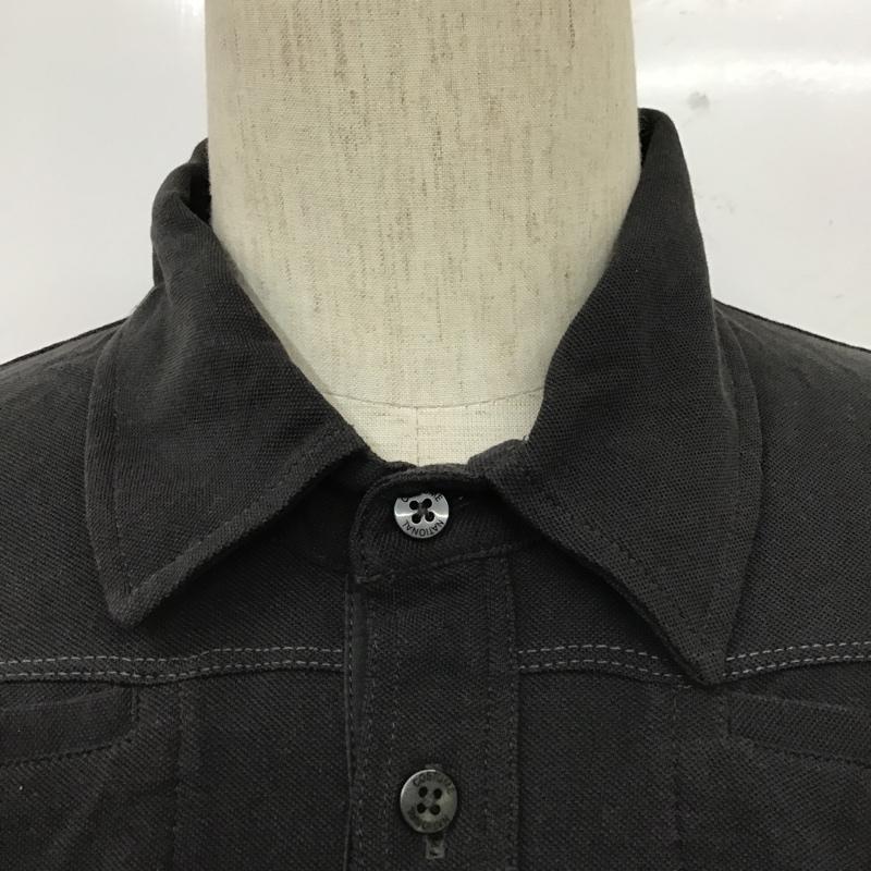 コスチュームナショナル CoSTUME NATIONAL ポロシャツ 長袖 S 無地 黒 / ブラック / メンズ USED 古着 中古 10104612