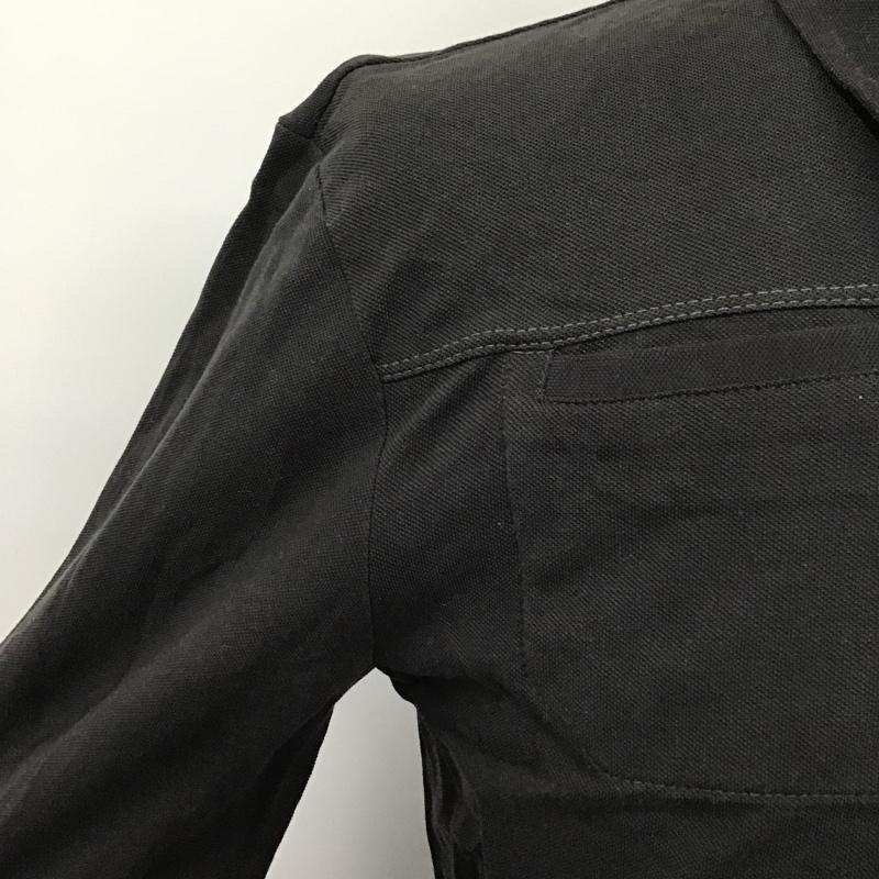 コスチュームナショナル CoSTUME NATIONAL ポロシャツ 長袖 S 無地 黒 / ブラック / メンズ USED 古着 中古 10104612