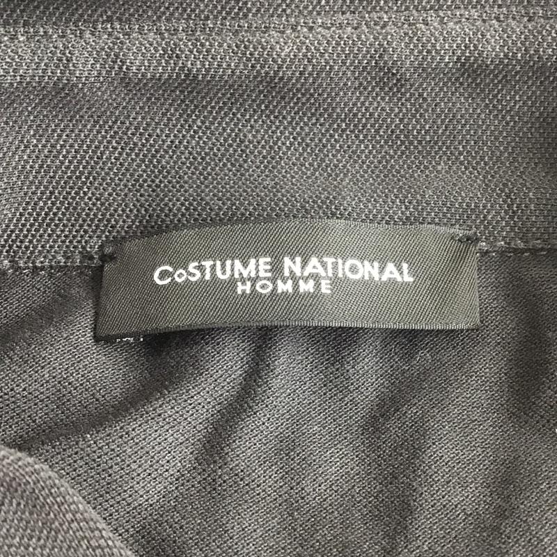 コスチュームナショナル CoSTUME NATIONAL ポロシャツ 長袖 S 無地 黒 / ブラック / メンズ USED 古着 中古 10104612