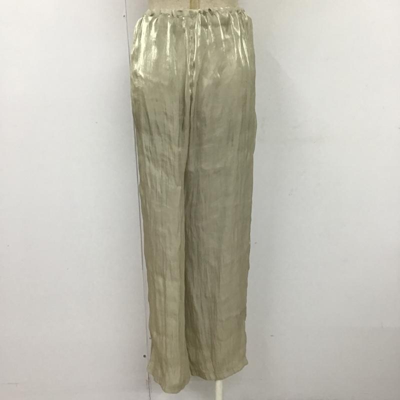 ケービーエフ KBF ボトムス ボトムス KC05-24J010 メタリックシアーパンツ ワイドパンツ カジュアルパンツ 無地 銀 / シルバー /  レディース USED 古着 中古 10104613