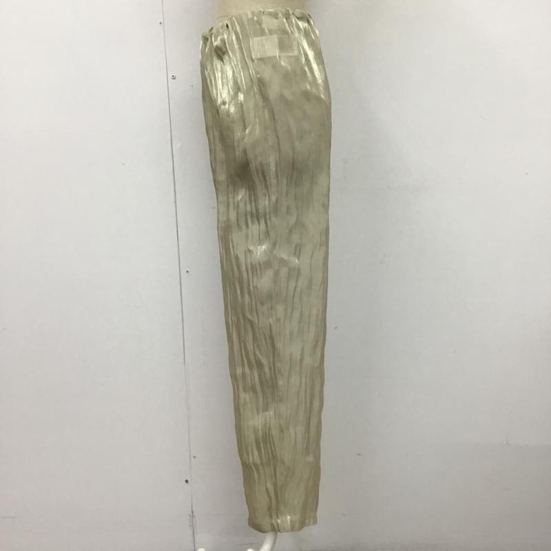 ケービーエフ KBF ボトムス ボトムス KC05-24J010 メタリックシアーパンツ ワイドパンツ カジュアルパンツ 無地 銀 / シルバー /  レディース USED 古着 中古 10104613