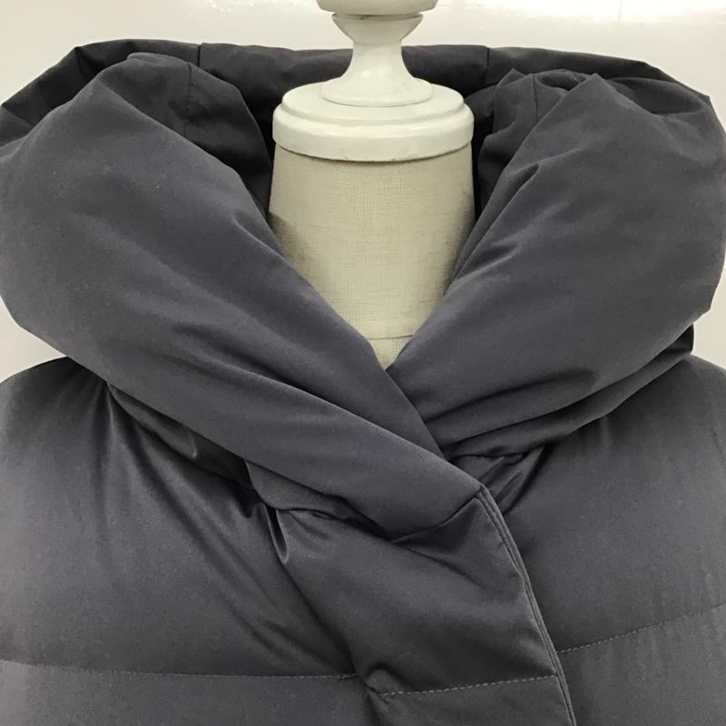 ユニクロ UNIQLO ジャケット、上着 ジャンパー、ブルゾン 211-452657 パウダーフィールダウンショートコート ダウンジャケット ジップアップジャケット M 無地 紺 / ネイビー / レディース USED 古着 中古 10104621
