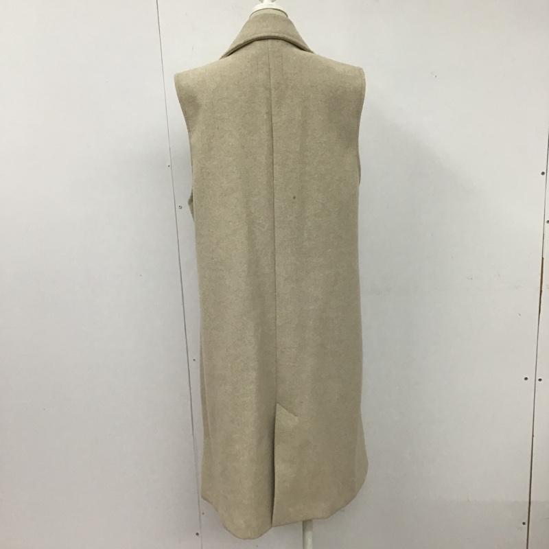 ザラ ZARA ベスト ベスト ロングベスト カラーベスト カジュアルベスト ノースリーブカットソー S 無地 ベージュ / ベージュ / レディース USED 古着 中古 10104624