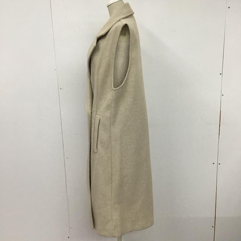 ザラ ZARA ベスト ベスト ロングベスト カラーベスト カジュアルベスト ノースリーブカットソー S 無地 ベージュ / ベージュ / レディース USED 古着 中古 10104624