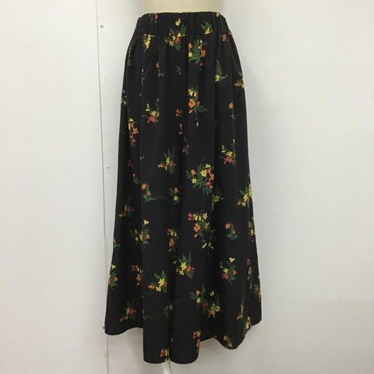 グローバルワーク GLOBAL WORK ボトムス ボトムス GW517041AD ガチョウパンツ ワイドパンツ カジュアルパンツ FREE 花柄 黒 / ブラック /  レディース USED 古着 中古 10104626